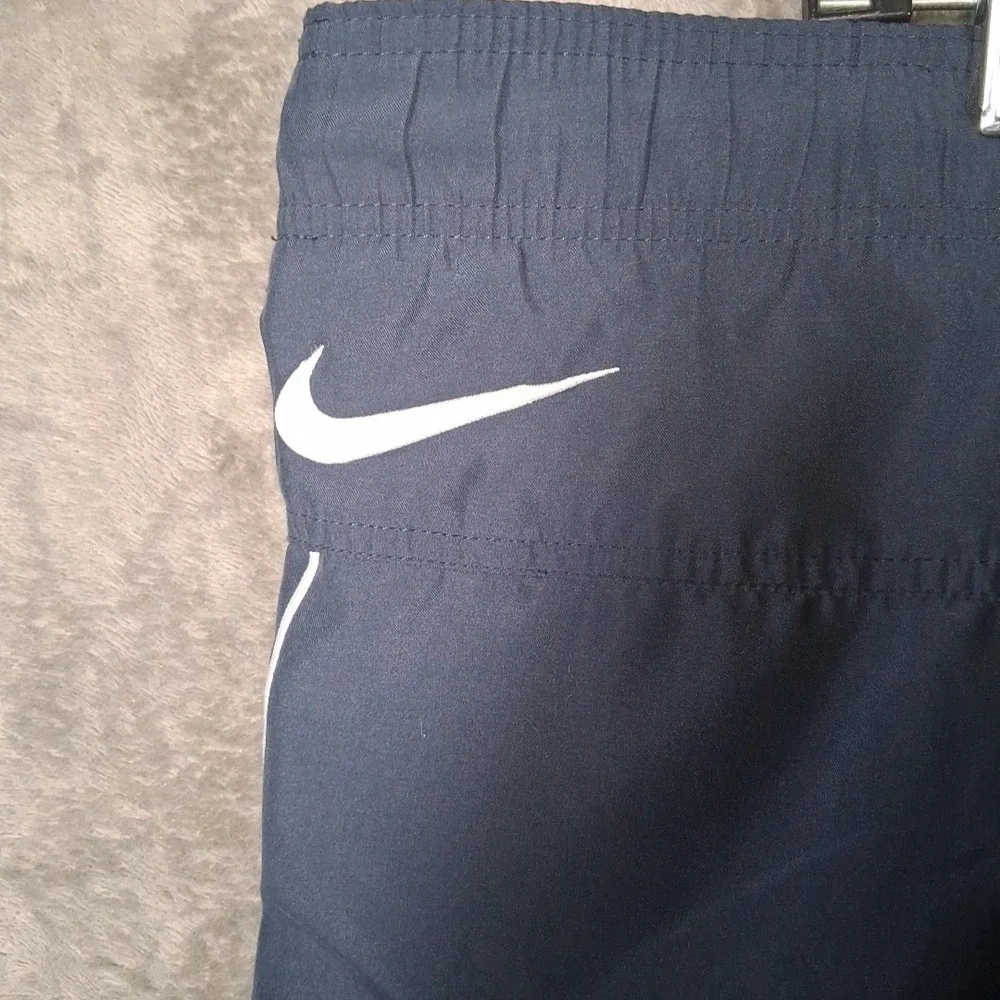 Mens Nike Swim Shorts Size Large‎ Navy Blue 3 Pocket Style Inseam 6